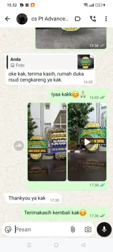 Testimonial Papan Bunga Pernikahan pahoman
