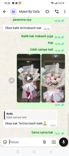 Testimonial Buket Bunga pahoman