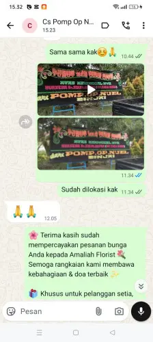 Testimonial Papan Bunga pahoman