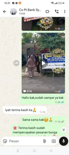 Testimonial Papan Bunga pahoman